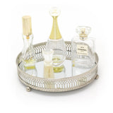 Silver Effect Mirror Tealight Candle Tray Plate 20Cm Candle Plate - Tophatter Daily Deals