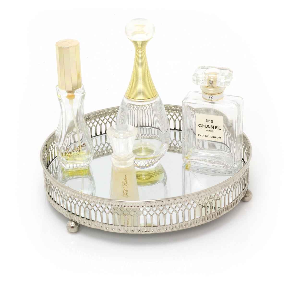Silver Effect Mirror Tealight Candle Tray Plate 20Cm Candle Plate - Tophatter Daily Deals