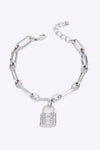 5-Piece Wholesale Lock Charm Chain Bracelet Lock One Size Bracelets - Tophatter Daily Deals