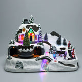 Enchanted Forest LED Christmas Scene | Light-up Village with Movement - 37cm LED Light - Tophatter Daily Deals