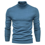 Soft Men's Turtleneck Sweater - Slim Fit Viscose Winter Fog Blue 3D Changing Face Moving Picture Frame - Tophatter Daily Deals
