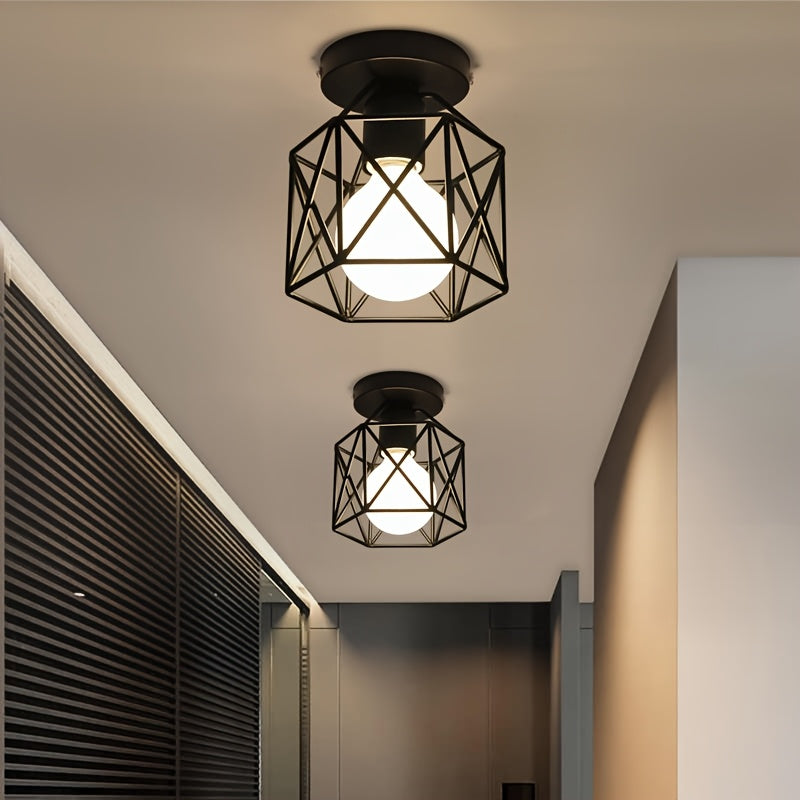 Ceiling Lights Geometric Metal Fixtures (4PCS) Ceiling Light Fixtures - Tophatter Daily Deals