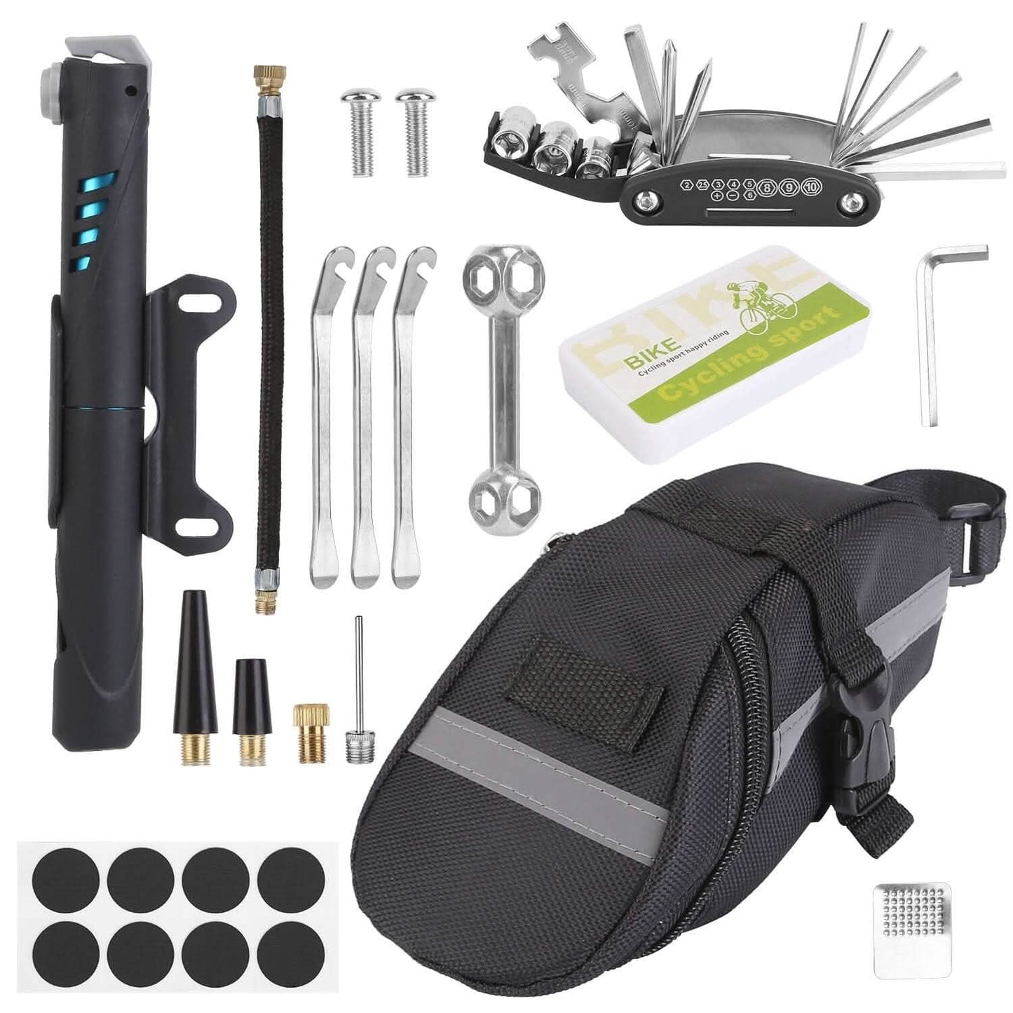 16-in-1 Bicycle Tire Repair Kit Outdoor Recreation - Tophatter Daily Deals