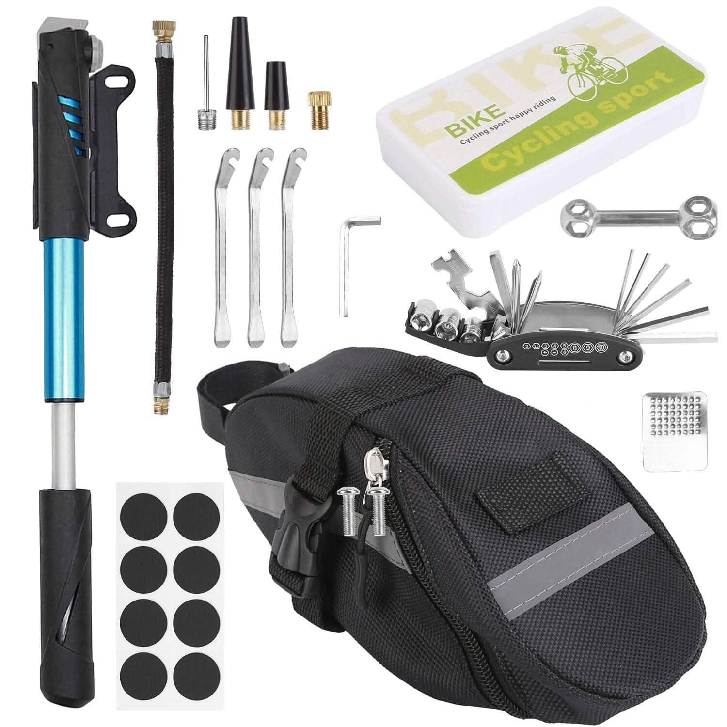 16-in-1 Bicycle Tire Repair Kit Outdoor Recreation - Tophatter Daily Deals