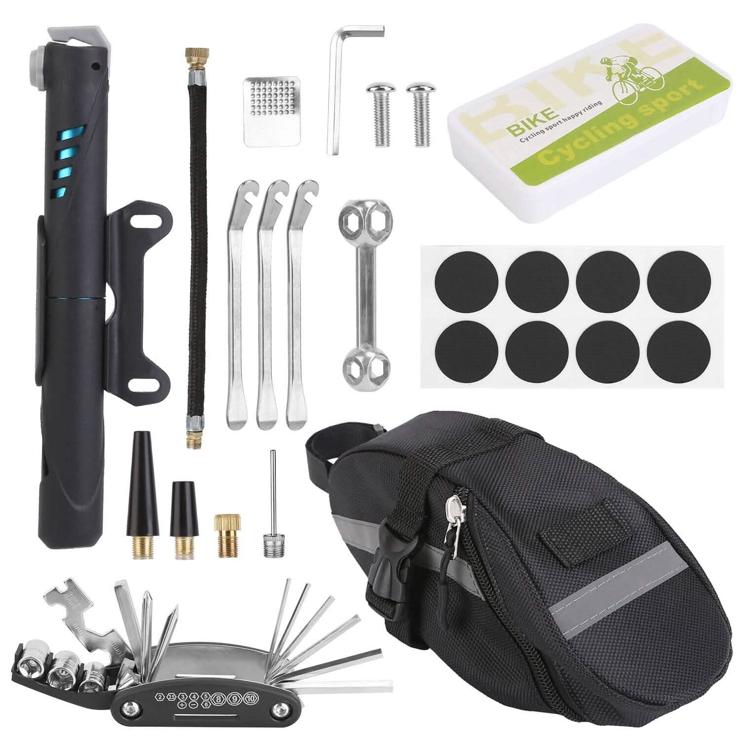 16-in-1 Bicycle Tire Repair Kit Outdoor Recreation - Tophatter Daily Deals