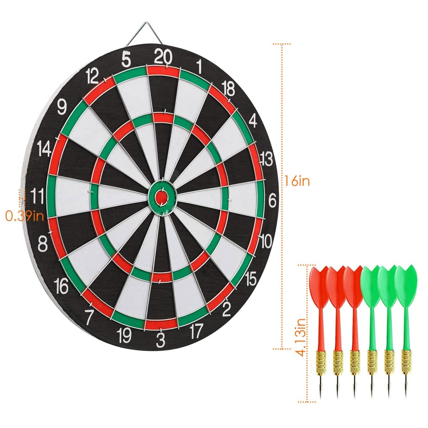 16-Inch Dart Board Game Set Everything Else - Tophatter Daily Deals