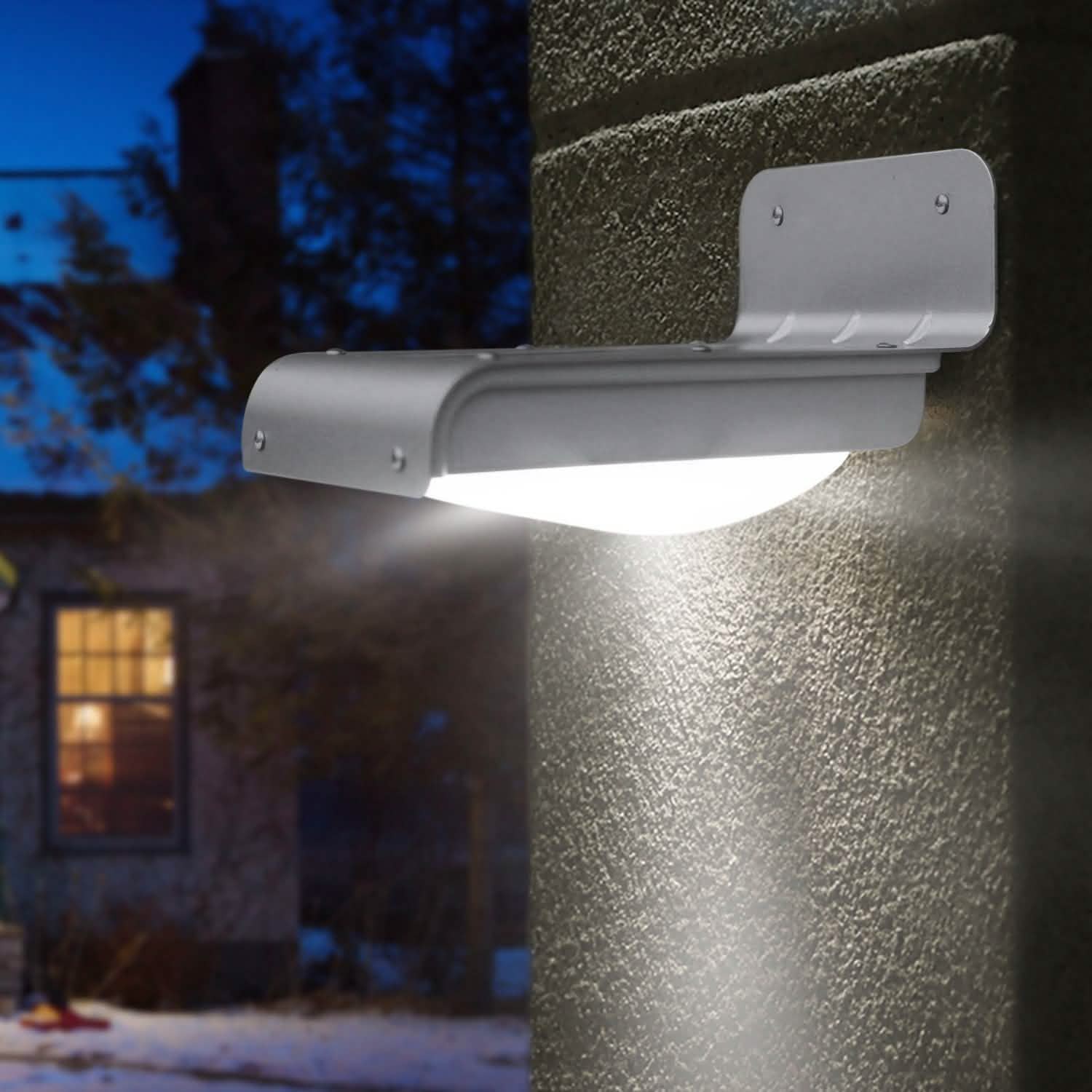 16 LEDs Outdoor Solar Wall Lights Outdoor Lighting - Tophatter Daily Deals