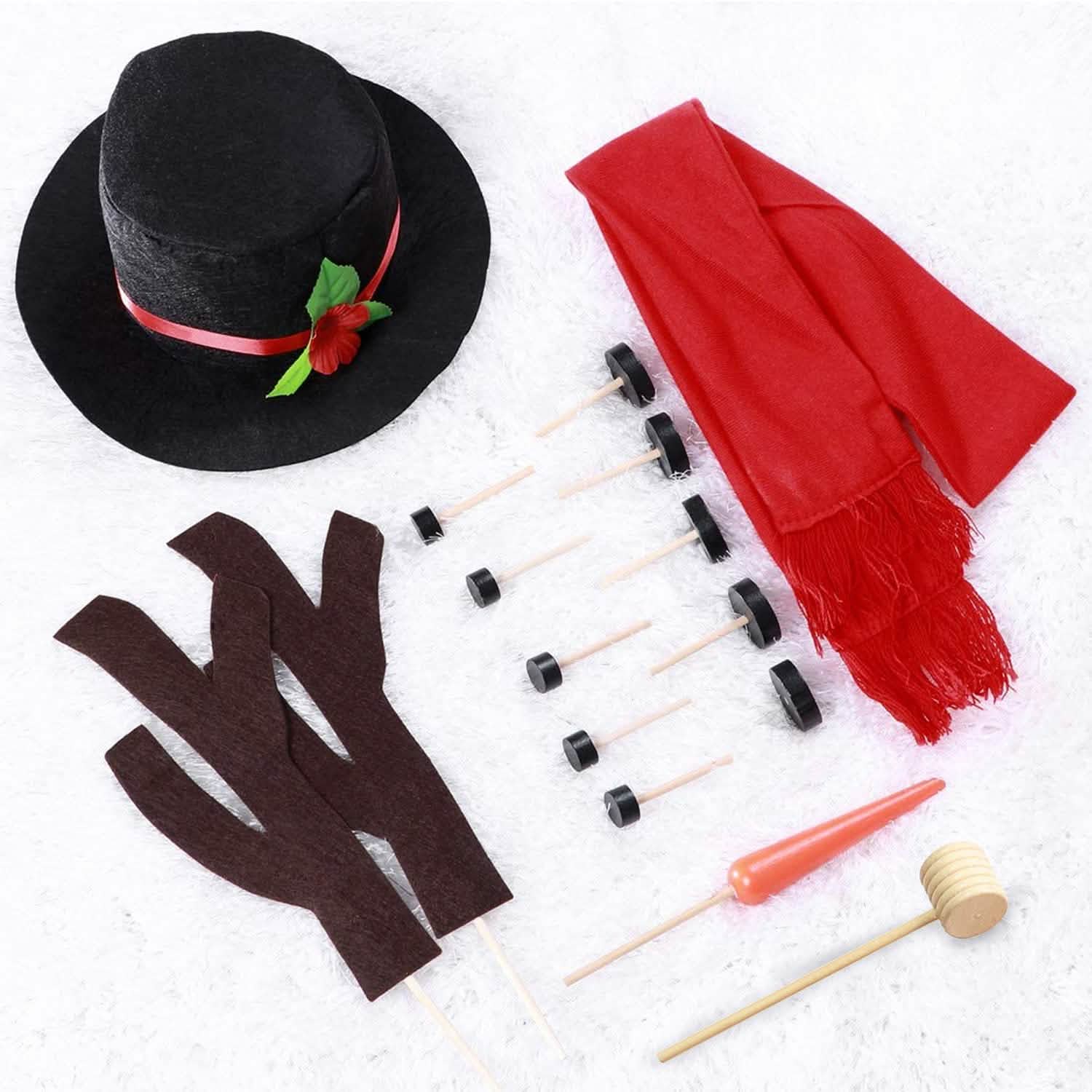 16-Piece: Snowman Decorating Dressing Kit Seasonal Decor - Tophatter Daily Deals