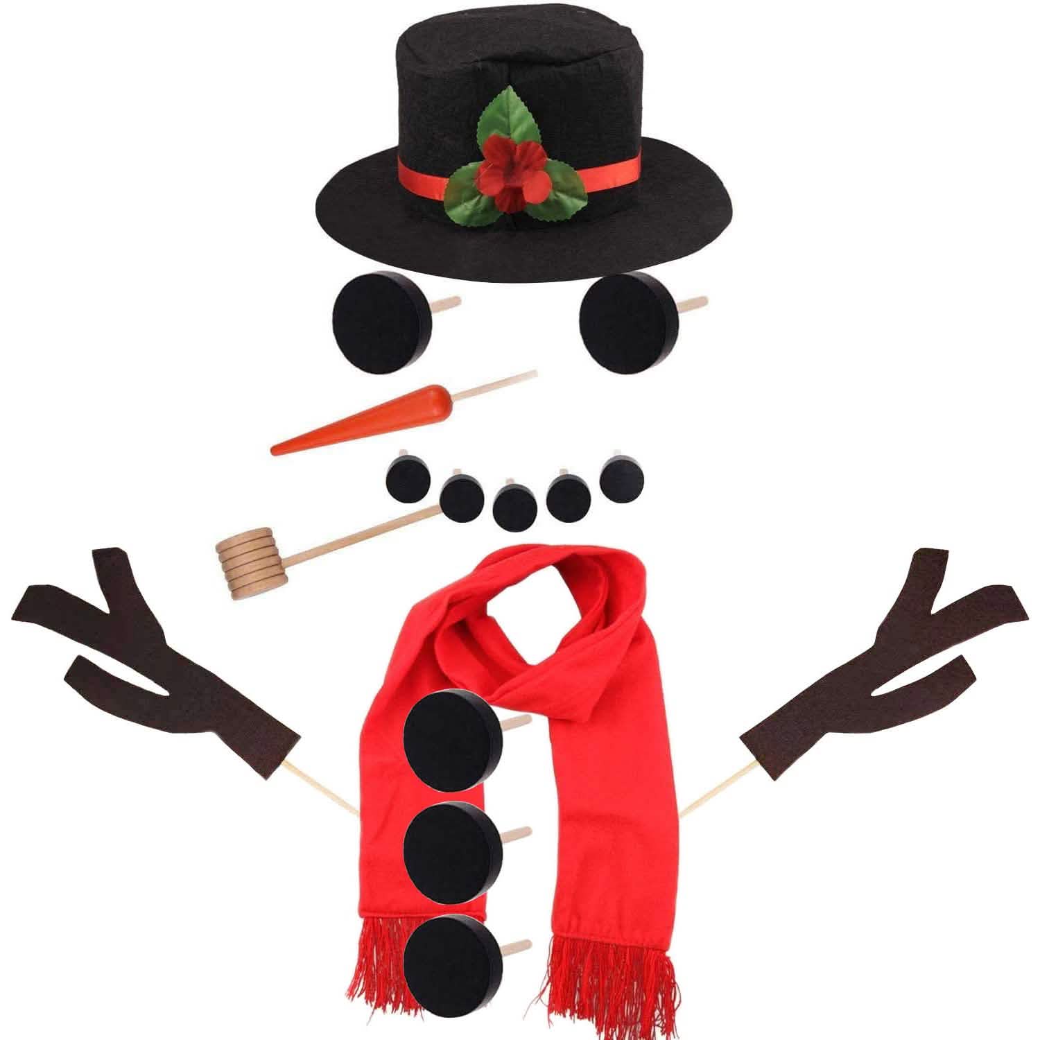 16-Piece: Snowman Decorating Dressing Kit Seasonal Decor - Tophatter Daily Deals