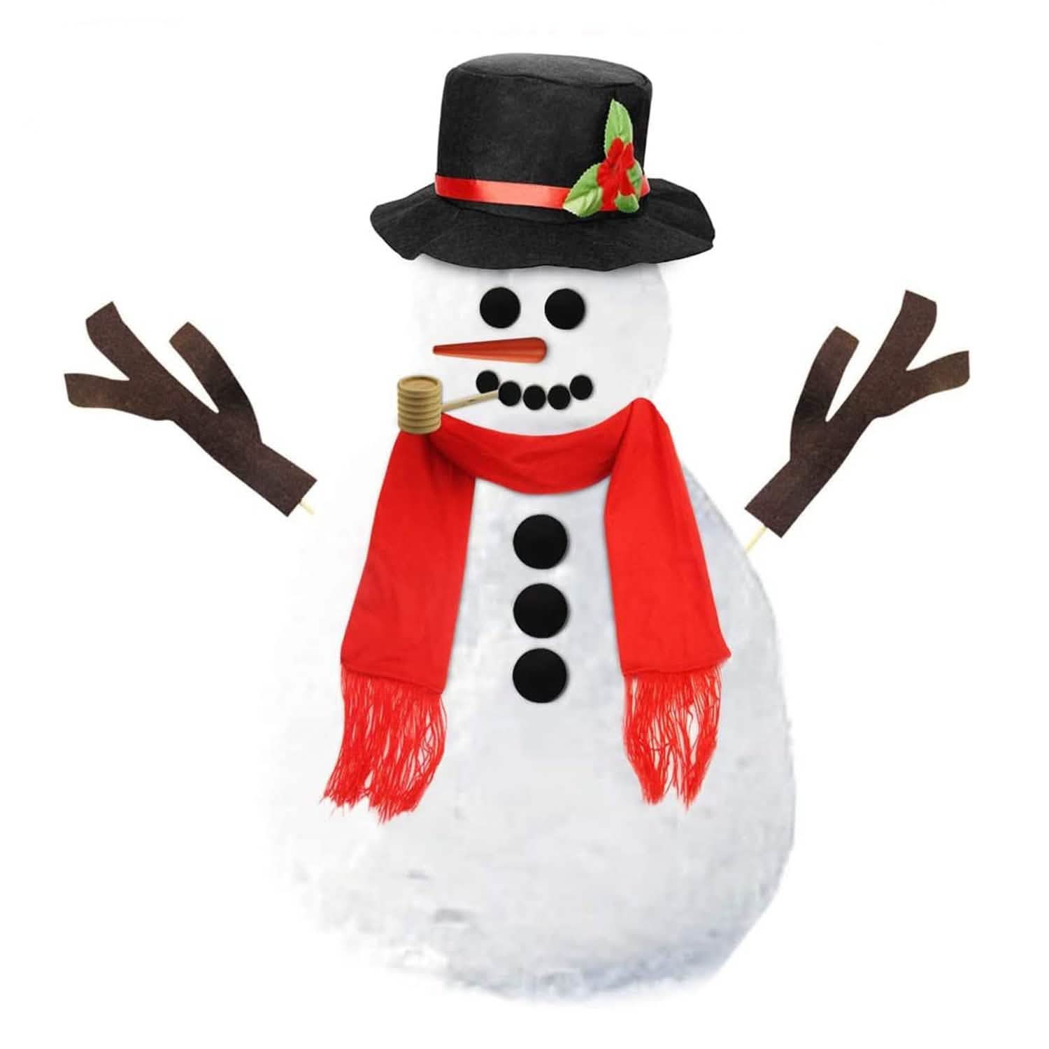 16-Piece: Snowman Decorating Dressing Kit Seasonal Decor - Tophatter Daily Deals