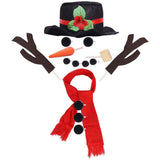 16-Piece: Snowman Decorating Dressing Kit Seasonal Decor - Tophatter Daily Deals