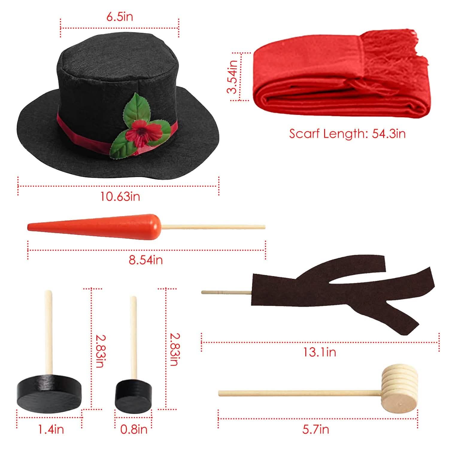 16-Piece: Snowman Decorating Dressing Kit Seasonal Decor - Tophatter Daily Deals