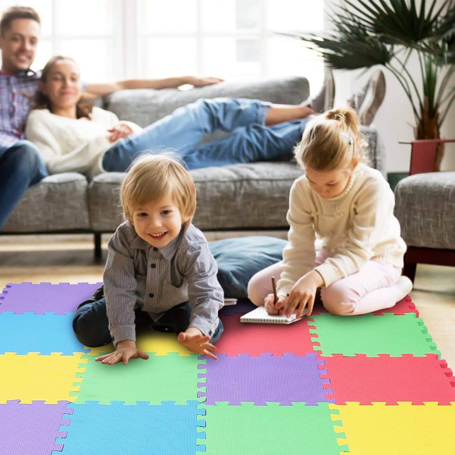 16-Pieces: Kids Puzzle Exercise Play Mat Toys & Games - Tophatter Daily Deals