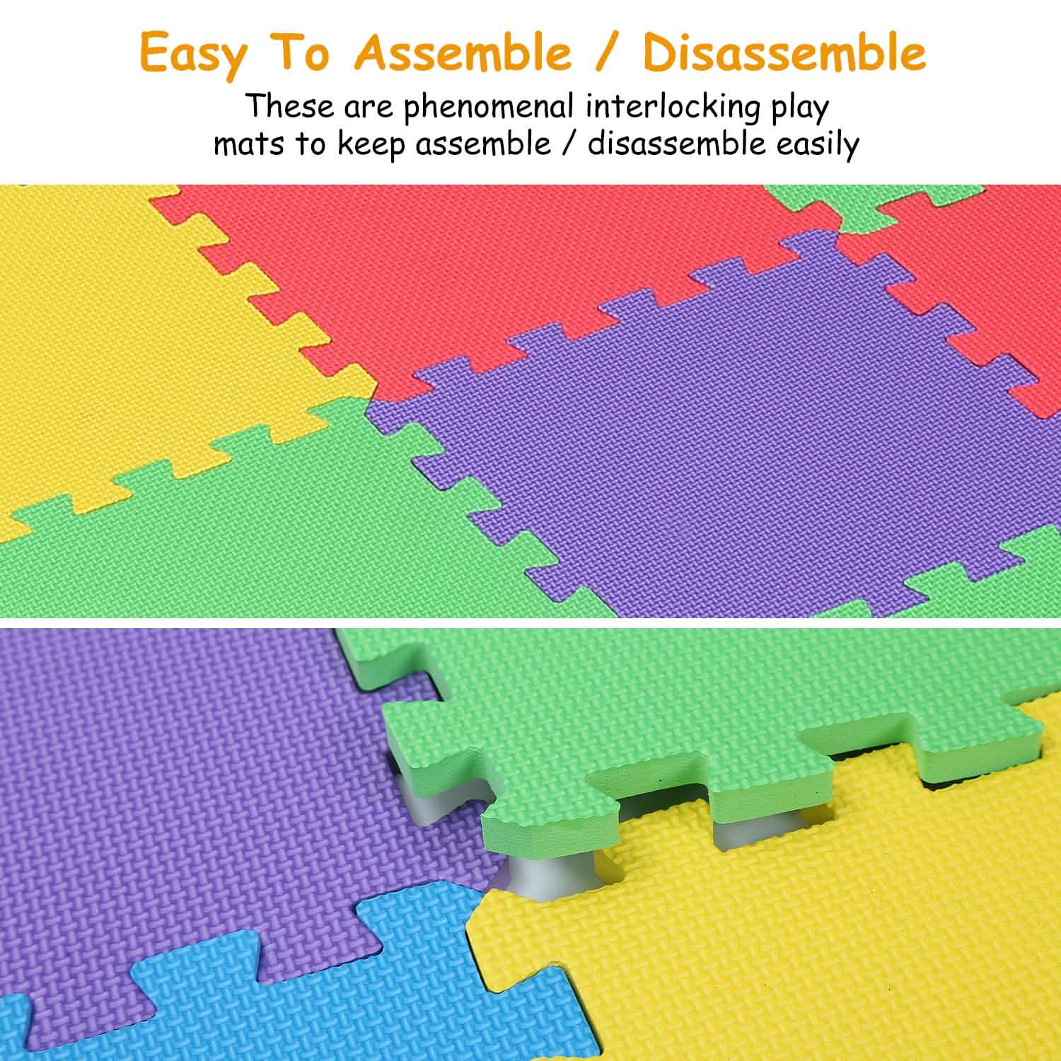 16-Pieces: Kids Puzzle Exercise Play Mat Toys & Games - Tophatter Daily Deals