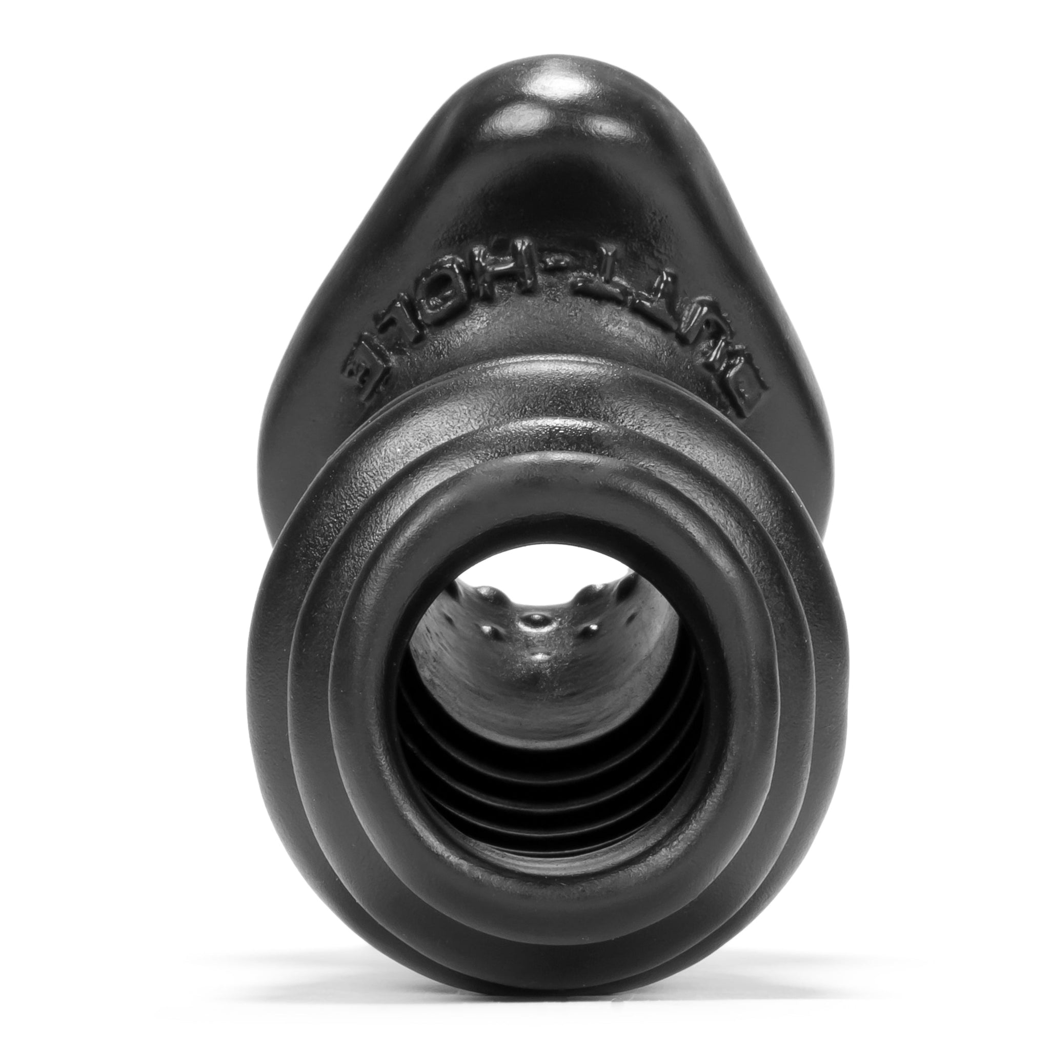 Butthole 2 Hollow Plug Medium Black Silicone > Anal Range > Tunnel and Stretchers - Tophatter Daily Deals