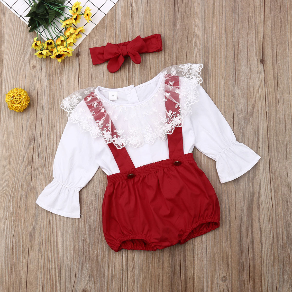 A three-piece summer suit for girls 0 - Tophatter Daily Deals