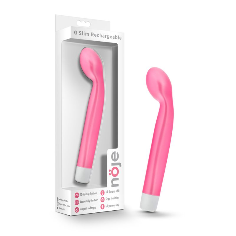 Noje G Slim Rose 8.25 Inch Vibrator > Sex Toys For Ladies > G-Spot Vibrators - Tophatter Daily Deals