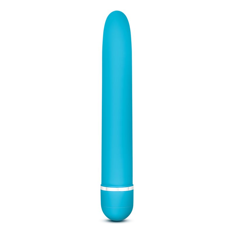 Rose Luxuriate Blue 7 Inch Vibrator with Satin Finish > Vibrators > Standard Vibrators - Tophatter Daily Deals
