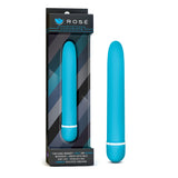 Rose Luxuriate Blue 7 Inch Vibrator with Satin Finish > Vibrators > Standard Vibrators - Tophatter Daily Deals