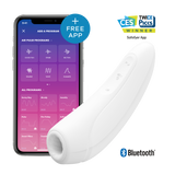 Satisfyer Curvy1+ White Clitoral Stimulator > Sex Toys For Ladies > Air Pulsation - Tophatter Daily Deals