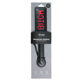 Vegan Leather Paddle - Black & Red - Imprints 'BITCH" > Bondage Gear > Paddles - Tophatter Daily Deals