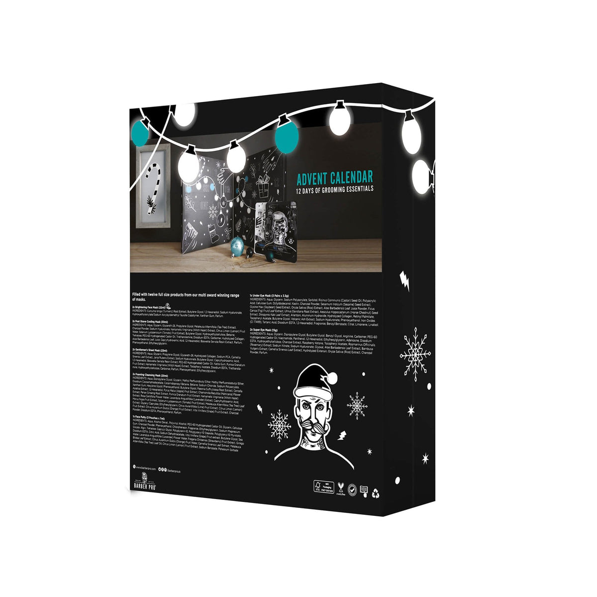 Barber Pro Advent Calendar 12 Days of Grooming Essentials - Tophatter Daily Deals