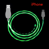 1M led charging cable Green IPhone 0 - Tophatter Daily Deals