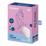 Satisfyer Love Triangle White - Compact Pleasure Device > Sex Toys For Ladies > Air Pulsation - Tophatter Daily Deals