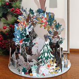 3D Pop & Slot Polar Bear Bower Free Standing Christmas Advent Calendar Advent Calendar - Tophatter Daily Deals