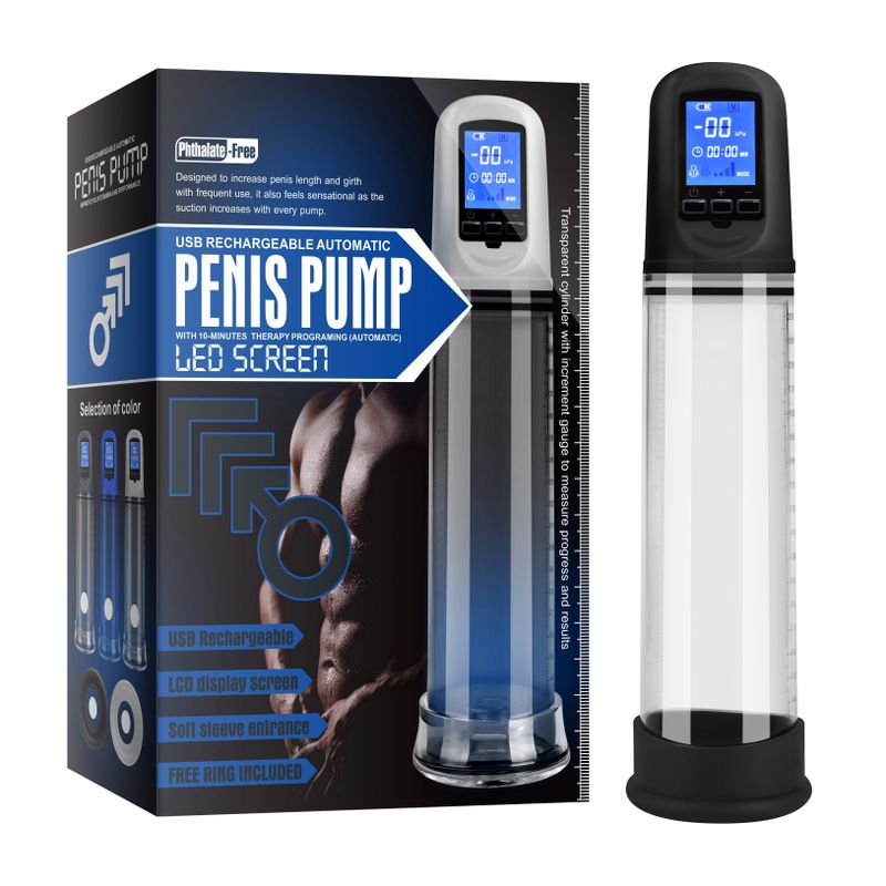 Luxury USB LCD Auto Pump – Rechargeable Penis Pump with Display > Pumps > Penis Pumps Electric - Tophatter Daily Deals