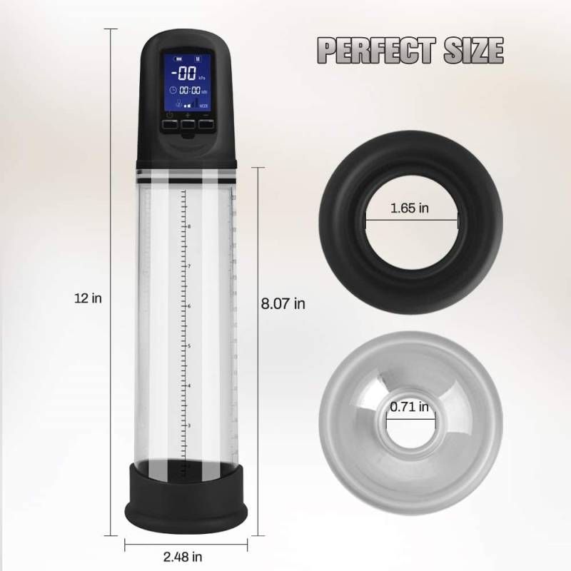 Luxury USB LCD Auto Pump – Rechargeable Penis Pump with Display > Pumps > Penis Pumps Electric - Tophatter Daily Deals