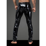 Long Black Elastic PVC Pants for Men with Front Snaps > Clothes > Mens Latex - Tophatter Daily Deals