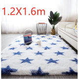 Bedside Pattern Carpet Living Room Tea Table Mat White 1.2X1.6m 0 - Tophatter Daily Deals