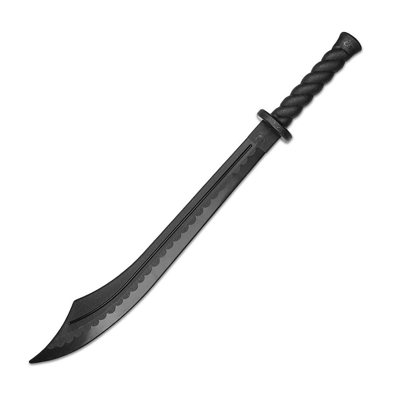 Black Polypropylene Martial Arts Training Broad Sword 34.5 Inch Collectible Weapons - Tophatter Daily Deals