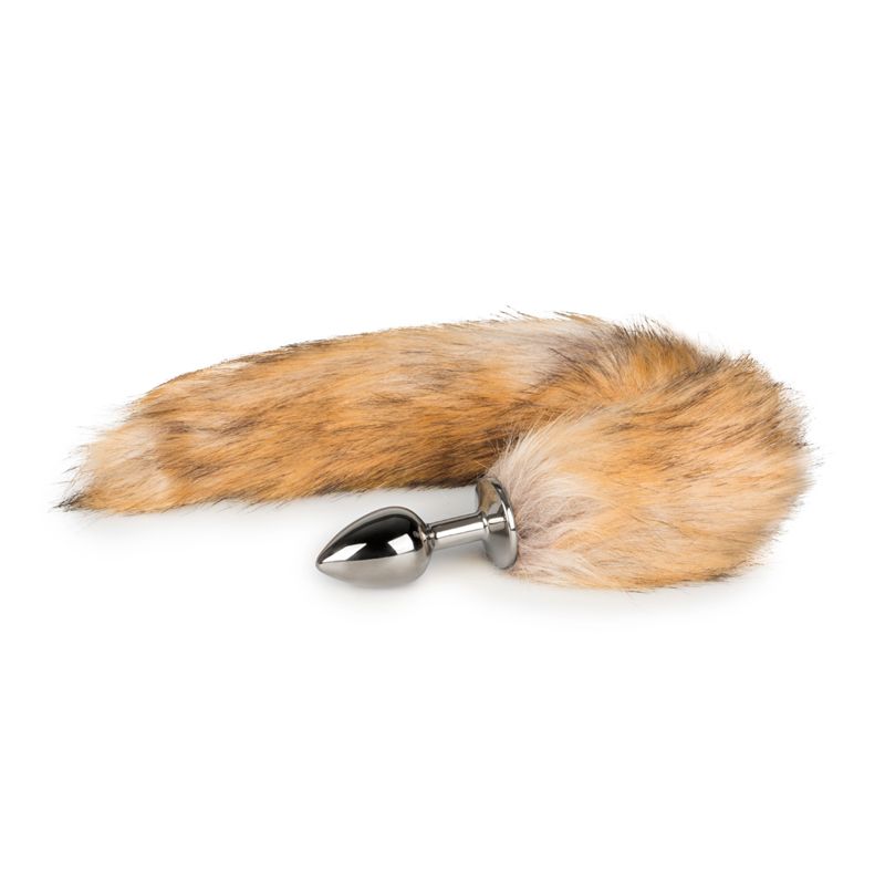Fox Tail No 1 Silver Plug with Faux Fur Tail and Aluminum Butt Plug > Anal Range > Tail Butt Plugs - Tophatter Daily Deals