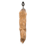 Fox Tail No 2 Silver Butt Plug with Faux Fur Tail > Anal Range > Tail Butt Plugs - Tophatter Daily Deals