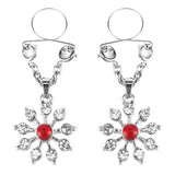 Ruby and Diamond Star Nipple Jewellery with Adjustable Rings > Sex Toys > Nipple Clips - Tophatter Daily Deals
