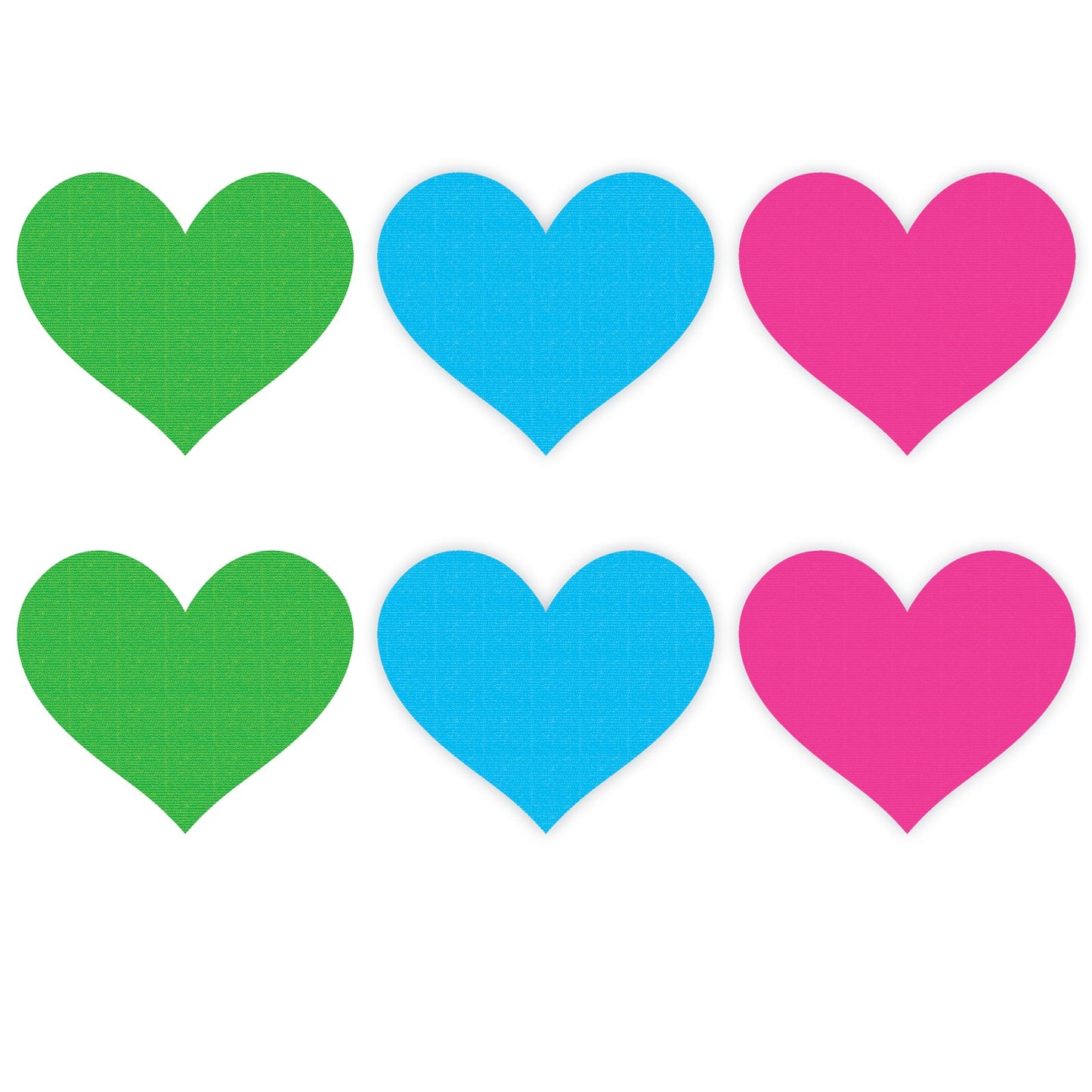 Neon Heart Pasties 3 Pk Green Blue Pink > Clothes > Pasties - Tophatter Daily Deals