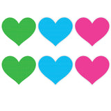 Neon Heart Pasties 3 Pk Green Blue Pink > Clothes > Pasties - Tophatter Daily Deals
