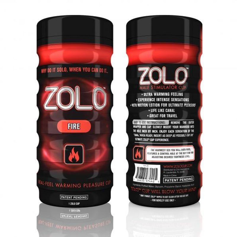 Zolo Fire Masturbator Cup Ergonomic Stimulation Toy > Sex Toys For Men > Masturbators > Manual - Tophatter Daily Deals