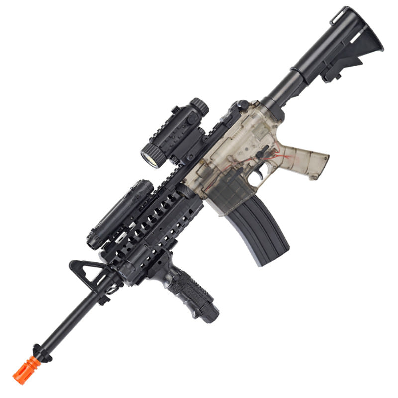 Firepower Full Auto F4-D Electric Airsoft M4 RIS AEG Collectible Weapons - Tophatter Daily Deals