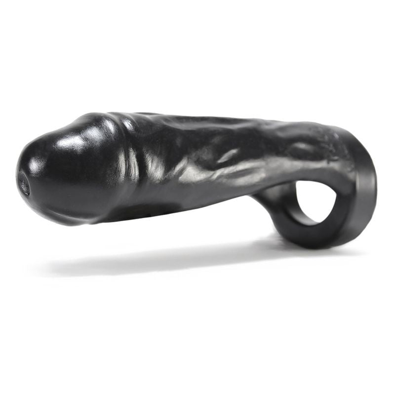 Thug Double Fucker Black - Thick Girth Silicone Penetrator - 8 Inch > Sex Toys For Men > Penis Sleeves - Tophatter Daily Deals