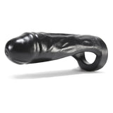 Thug Double Fucker Black - Thick Girth Silicone Penetrator - 8 Inch > Sex Toys For Men > Penis Sleeves - Tophatter Daily Deals