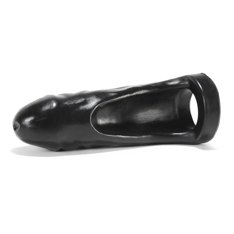 Thug Double Fucker Black - Thick Girth Silicone Penetrator - 8 Inch > Sex Toys For Men > Penis Sleeves - Tophatter Daily Deals