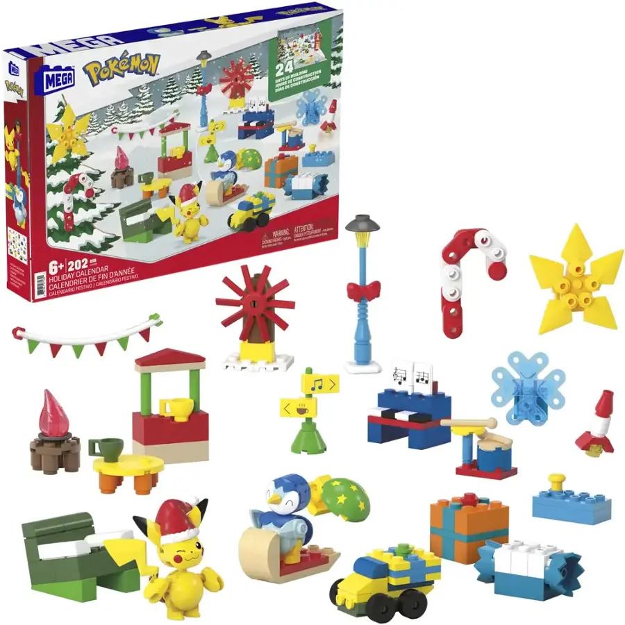 Mega Pokemon Christmas Advent Calendar 2025 | Toy Advent Calendar for Kids Advent Calendar - Tophatter Daily Deals