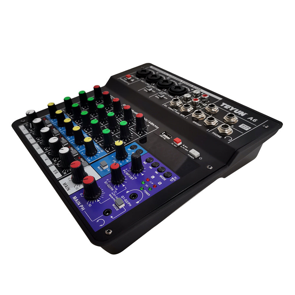 Bluetooth Sound Card Mixer Live Equipment Microphone Effector 0 - Tophatter Daily Deals