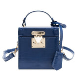 Box Personality All-match Shoulder Bag Blue 0 - Tophatter Daily Deals