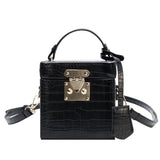 Box Personality All-match Shoulder Bag Black 0 - Tophatter Daily Deals