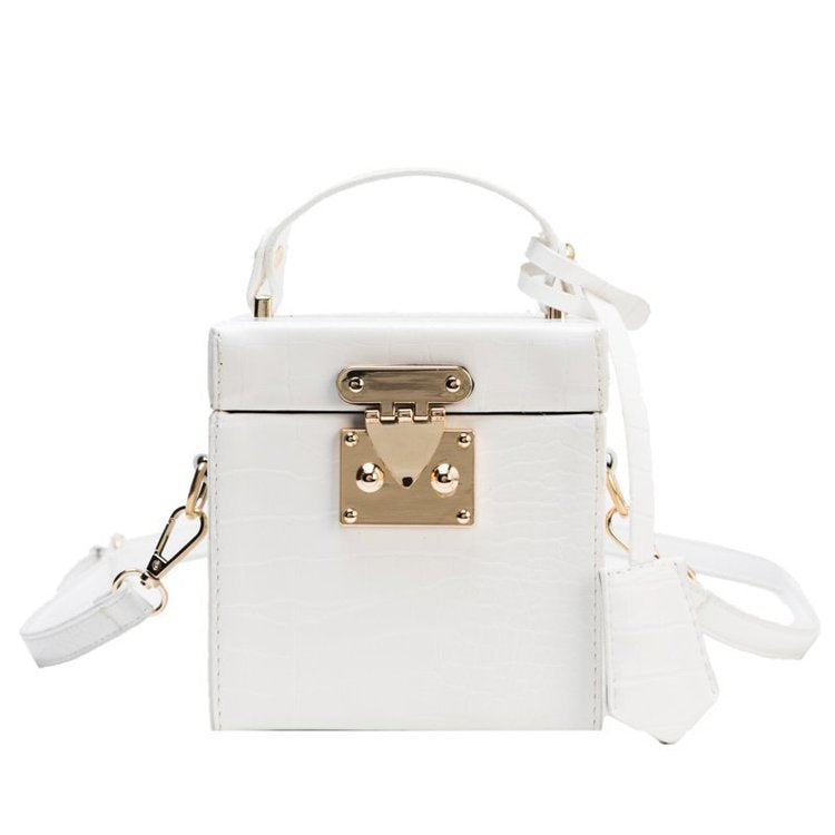 Box Personality All-match Shoulder Bag White 0 - Tophatter Daily Deals