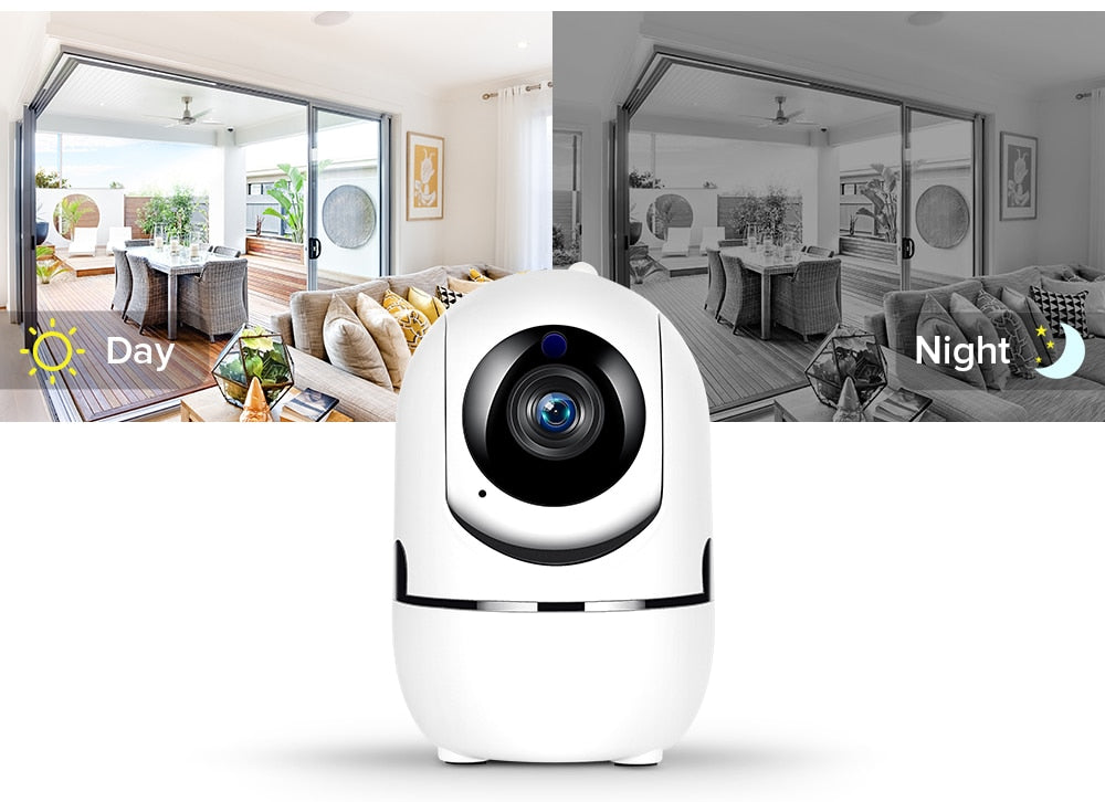 1080P Home Security Surveillance Auto Tracking Camera US EU UK Plug 0 - Tophatter Daily Deals